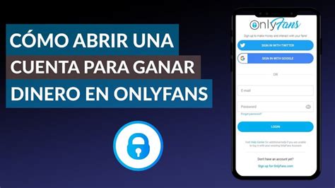 como crear una cuenta de onlyfans para ganar dinero|OnlyFans: Como Crear cuenta para ganar dinero 